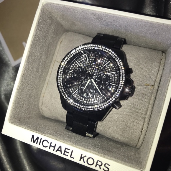 Michel Kors Wren Pave Black Watch 45mm 
